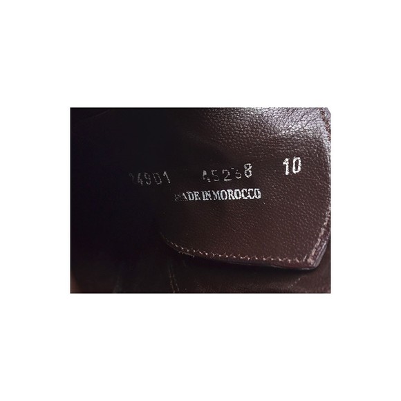Men A. Testoni Basic Brown Leather Cap Toe Oxfords 10 M